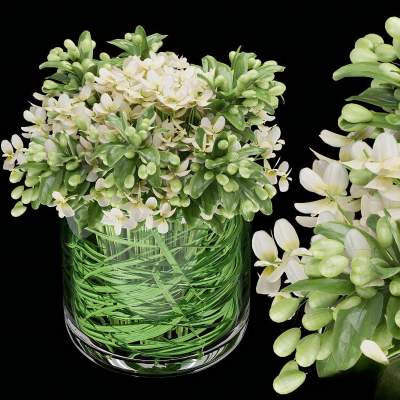 现代餐具花卉组合